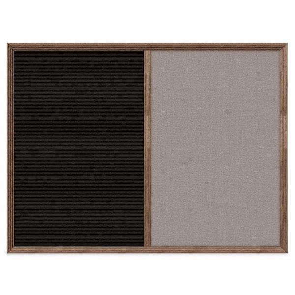 United Visual Products Enclosed Corkboard, 1 Door, 72"x36", 4" Fra, UV3425-SATIN-PEARL UV3425-SATIN-PEARL - main